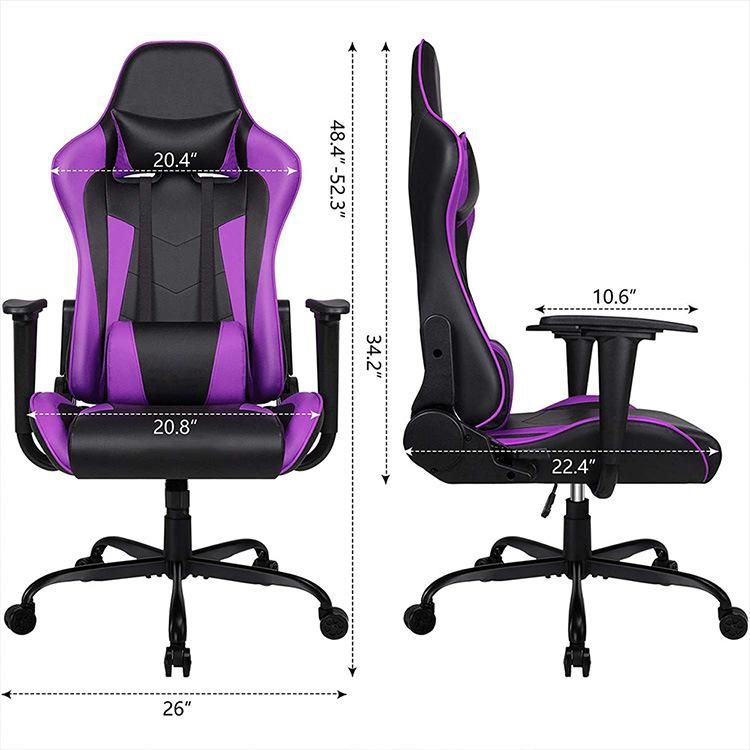 Gaming Chair Black Good Quality PU Computer Racing Chair