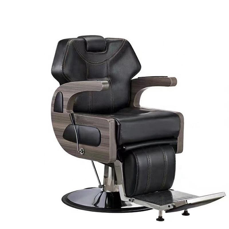 Hl-9237 Salon Barber Chair for Man or Woman with Stainless Steel Armrest and Aluminum Pedal