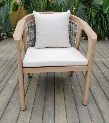 Modern Style Wooden Outdoor Garden Patio Outdoor Rattan Furniture Chair