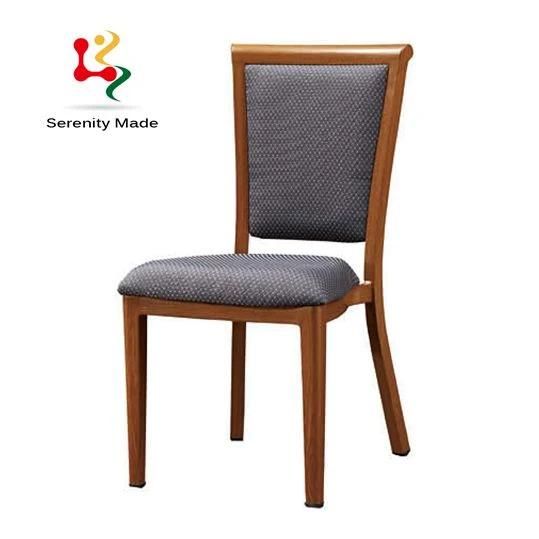 Classical Furniture Restaurant Outdoor Furniture Aluminum Frame Leather Dining Chairs