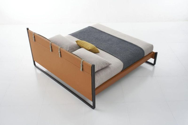 Be2010 Leather Bed, Modern Design Bedroom Set in Home and Hotel