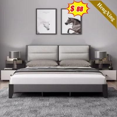 Modern Furniture Bedroom Set Fabric Leather Sofa Beds Mattress Wall Bed King Double Size Bed