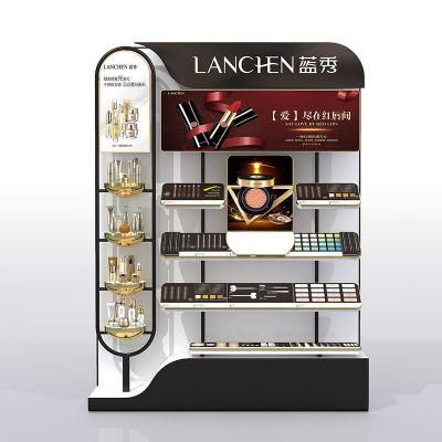 Custom Elegant Store Gondola Acrylic Cosmetic Retail Cabinet Makeup Display Counter