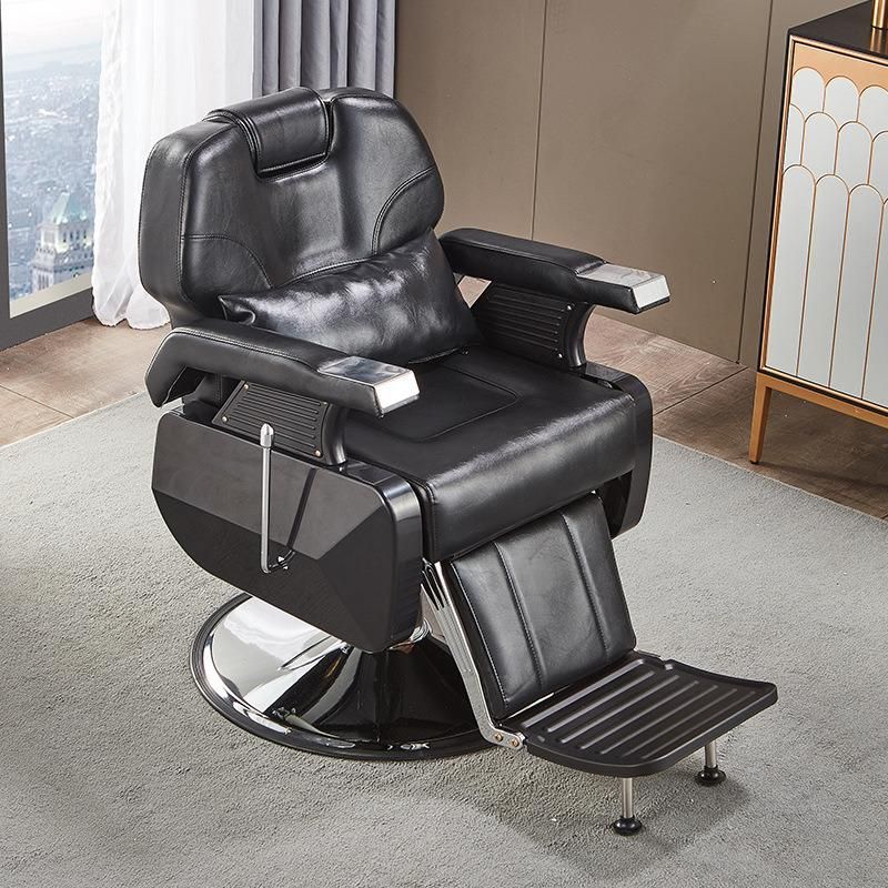 Hl-9276 Salon Barber Chair for Man or Woman with Stainless Steel Armrest and Aluminum Pedal