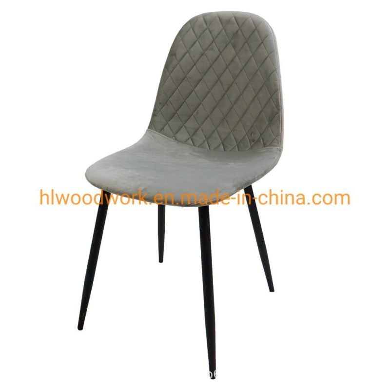 Modern Design Home Outdoor Restaurant Furniture Sofa Chair PU Faux Leather Dining Chair for Living Room Fashion Design Upholstered Backrest Home Furniture