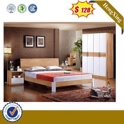 Wholesale Modern Wood Hospital Bedroom Hotel Living Room Furniture Set King Queen Sofa Double Wall Beds with Mattress