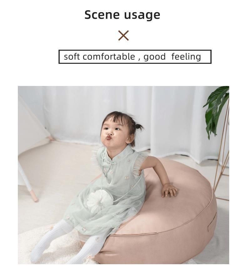 Vegan Leather Children Kids Lazy Sofa Baby Beanbag Chairs Cover