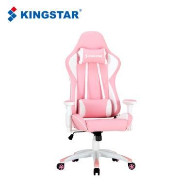 Factory Wholesale Leather Reclining Gamer Chair LED Light Bar Racer RGB Gaming Chair