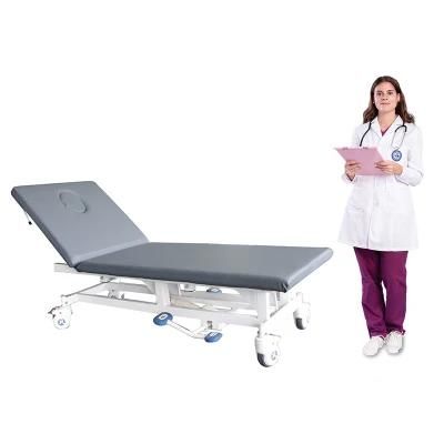 Adjustable Hospital Folding Medical Electric Massage Examination Bed with Powder Coated Structure