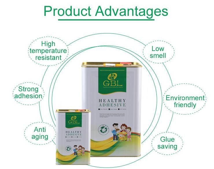 China Supplier GBL Spray Useable for Sofa Mattress Leather Fabric Fast Bonding High Solid Content Adhesive