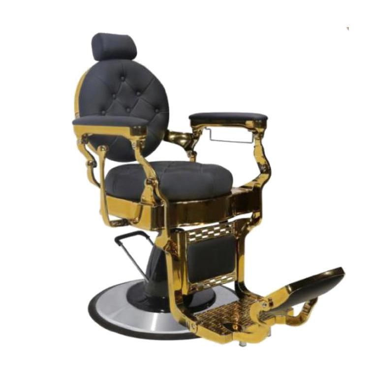 Hl-9257A 2021 Salon Barber Chair for Man or Woman with Stainless Steel Armrest and Aluminum Pedal