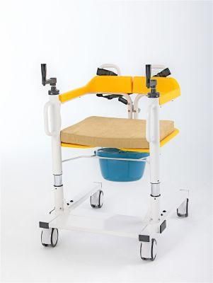 Mn-Ywj001 Patient Transfer Chair Multifunctional Wheeled Chair for Disabled Elderly Handicapped