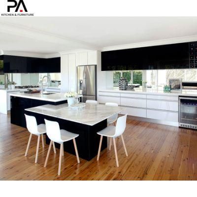 Residential Project Luxury Custom Color Lacquer Kitchen Cabinet