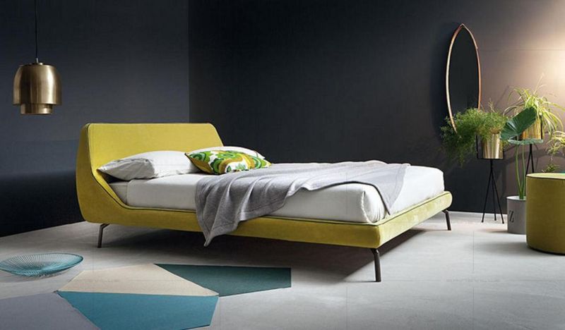 Home Furniture Modern Italian Style Bedroom Bed King Bed Wall Bed Gc1711