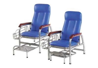 Mn-Ssy001 Durable Hospital Room Furniture Metal Adjustable Medical Accompany Chair