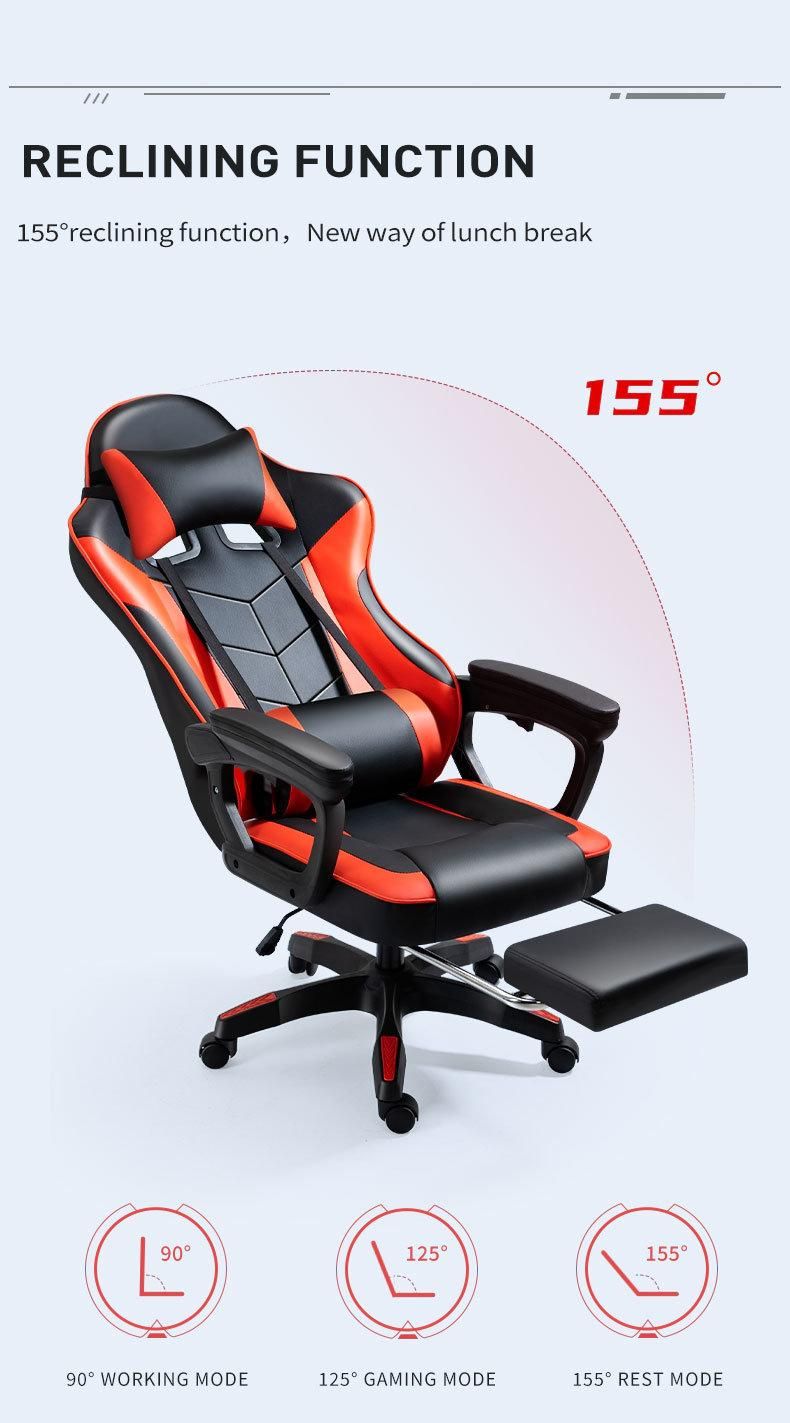 Wholesale Computer Gaming Office PC Gamer Racing Style Ergonomic Comfortable Leather Gaming Racing Games Chair