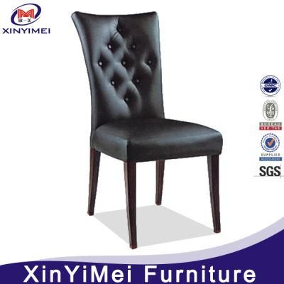 Foshan Restaurant Furniture Tufted Back Leather Chesterfield Dining Chair (XYM-H05)