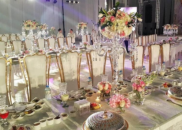 Outdoor Event Fashion White Faux Leather Cushion Wedding Chairs