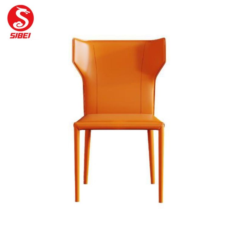 Minimalist Chaise Manger High Back Dining Chair with Fashion Color Matching