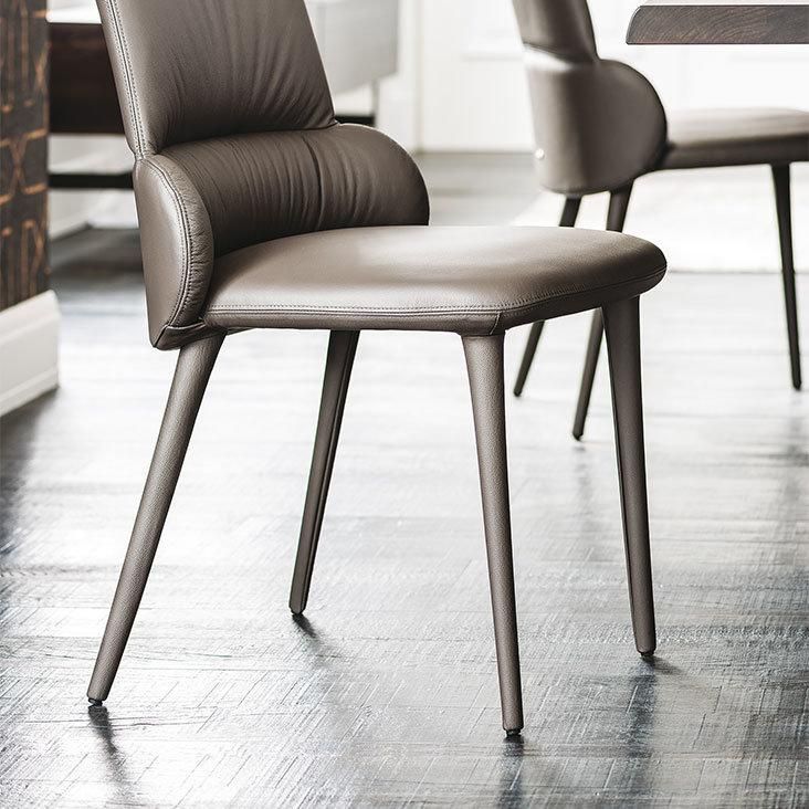 CFC-11 Dining Chair/Microfiber Leather//High Density Sponge//Metal Base/Italian Style Dining Set in Home and Hotel