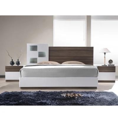 Modern Simple Design Wood Melamine Bedroom Furniture for Home / Hotel