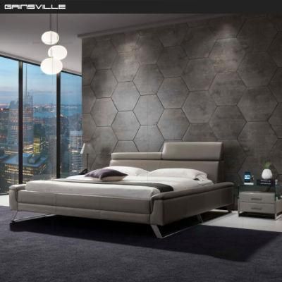 Chinese Factory Bedroom Furniture Functional Headrest King Size Leather Bed Sets Customized Storage Bed