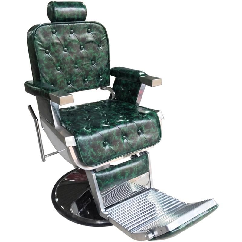 Hl-1008 2021 Salon Barber Chair for Man or Woman with Stainless Steel Armrest and Aluminum Pedal