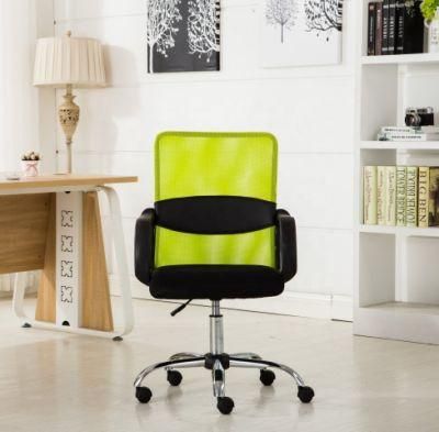 Green Mesh Plastic Office Chair with Low Back
