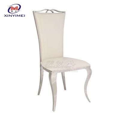 Cheap Price Restaurant Furniture PU Leather Hotel Stainless Steel Chair