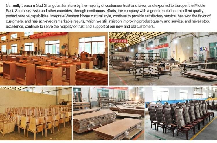 New Design China Manufacturer Suppliers Hand Carved Teak Wood Hotel Furniture SD-1005
