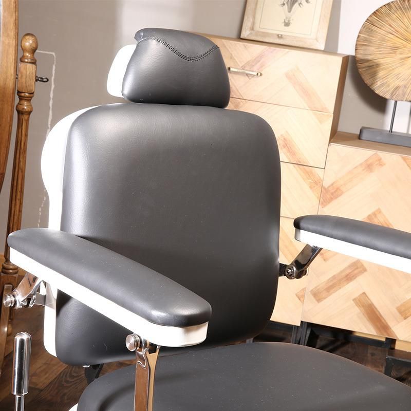 Hl-9293 Salon Barber Chair for Man or Woman with Stainless Steel Armrest and Aluminum Pedal