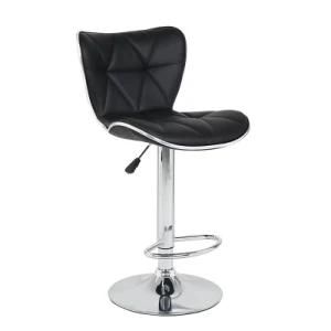 Morden Style PU Bar Chair with Sliver Frame High Stool