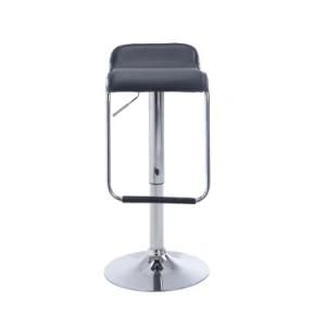 Hot Sale Air Lift Adjustable Barber Swivel PVC Bar Stool with Metal Base Club Chair