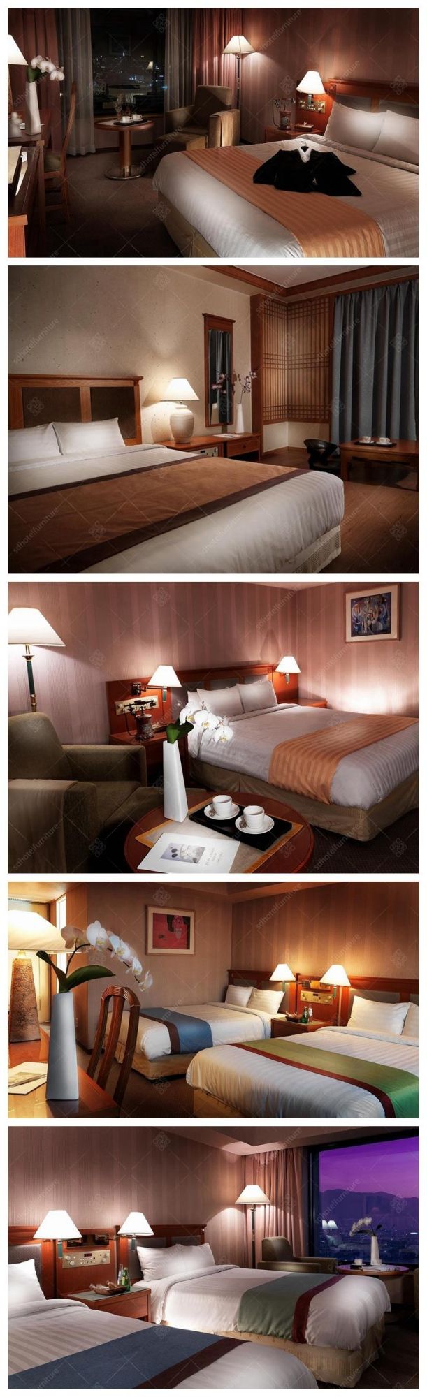 Chinese Design Artistic Style Hotel Bedroom Furniture for Sale