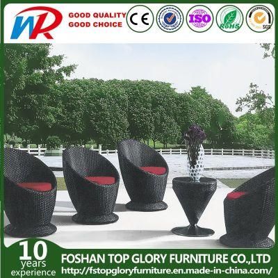 Outdoor Rattan Dining Set Patio Chair Garden Table Garden Furniture (TG-871)