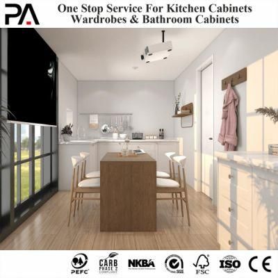 PA Custom Wooden Full MDF Solid Wood Furniture Modern Italian Kitchen Cabinet