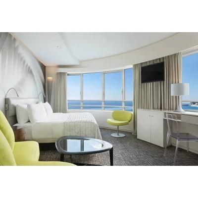 2019 Modern Design Hotel Bedroom Furniture Custom Double Bed Room with Headboard