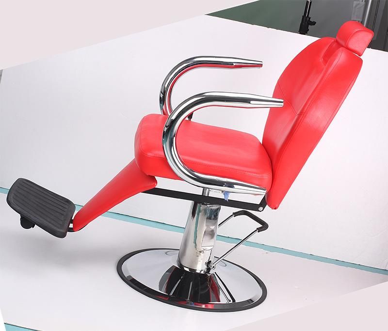 Hl-1162 Salon Barber Chair for Man or Woman with Stainless Steel Armrest and Aluminum Pedal