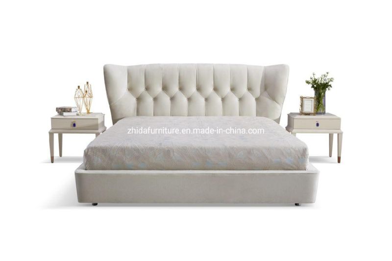 Soft Bed Queen Bed with Fabric Cover