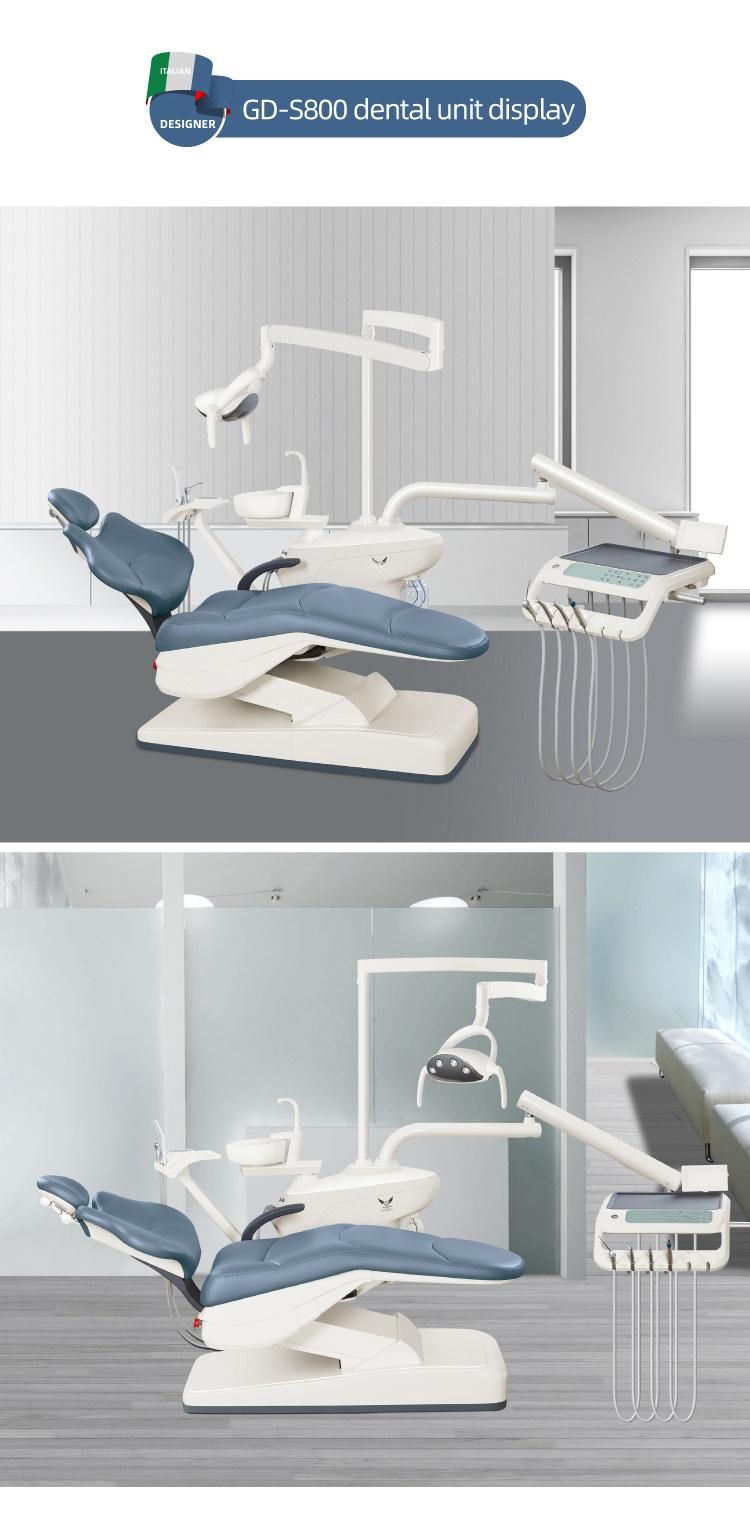 Foshan Dental Chair Unit Price with Micro Fiber Leather Cushion