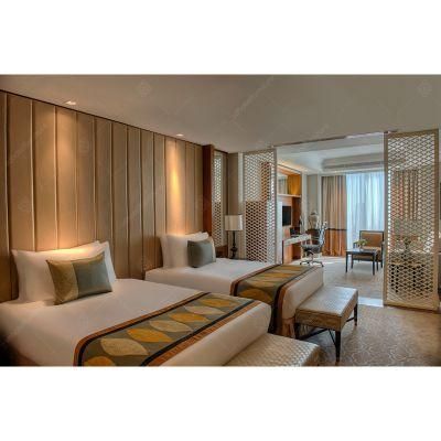 Custom Made Hotel Furniture Bedroom Set Wooden Double Bed Design Online Store