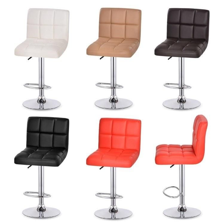 Light Luxury Simple Bar Chair Reception Bar Chair Stool Home Lift High Stool High-End Modern Faux Leather Bar Chair