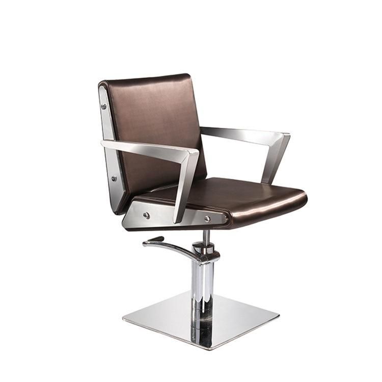 Hl-7276 Salon Barber Chair for Man or Woman with Stainless Steel Armrest and Aluminum Pedal