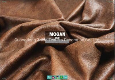 Crown Plaza Antiqued Wear-Resisting Durable Couch Fabric Upholstery Leather