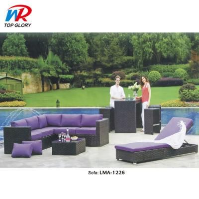 Hot Sale Professional OEM Factory Waterproof UV-Protection Outdoor Furniture Patio Cane Sofa Set