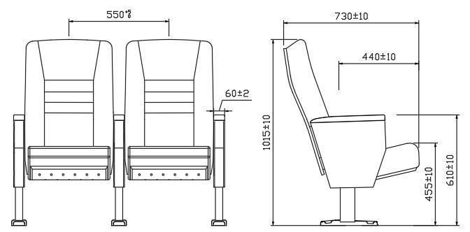 Office Lecture Hall Cinema Media Room Stadium Church Auditorium Theater Seat