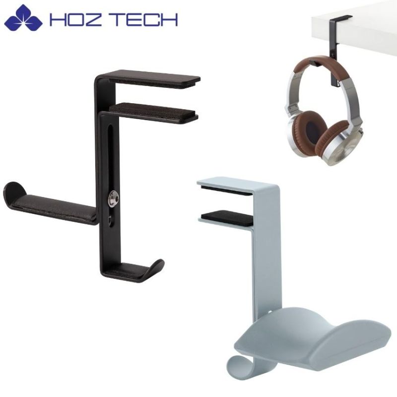 Adjustable Clip Headset Stand Earphone Hanger Hook Mount Bracket, Desk Headset Holder, PC Gaming Headphone Stand