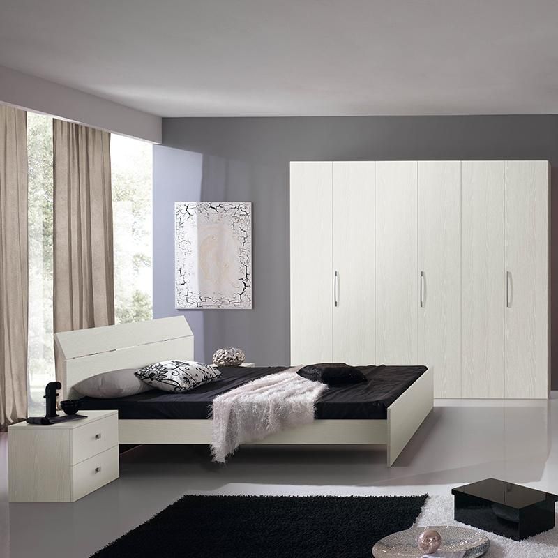 Home Furniture Modern Bed Furniture Bedroom Sets 4 Door Wardrobe