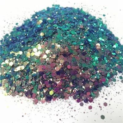 Bulk High Quality 1kg Mixed Chunky Color Shifting Glitter