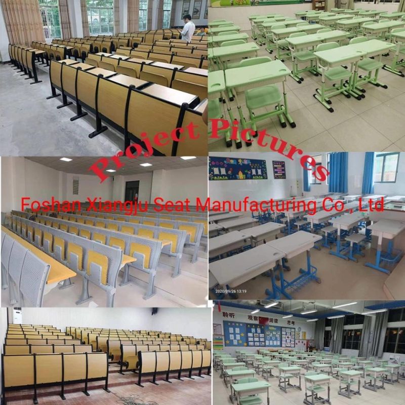 Concert Assembly Hall Foldable Church Used Auditorium Chairs Wooden Armrest, Fabric Auditorium Seating Price